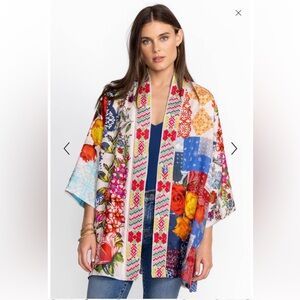 Johnny Was Reversible Tango Yena Silk Kimono Size XS